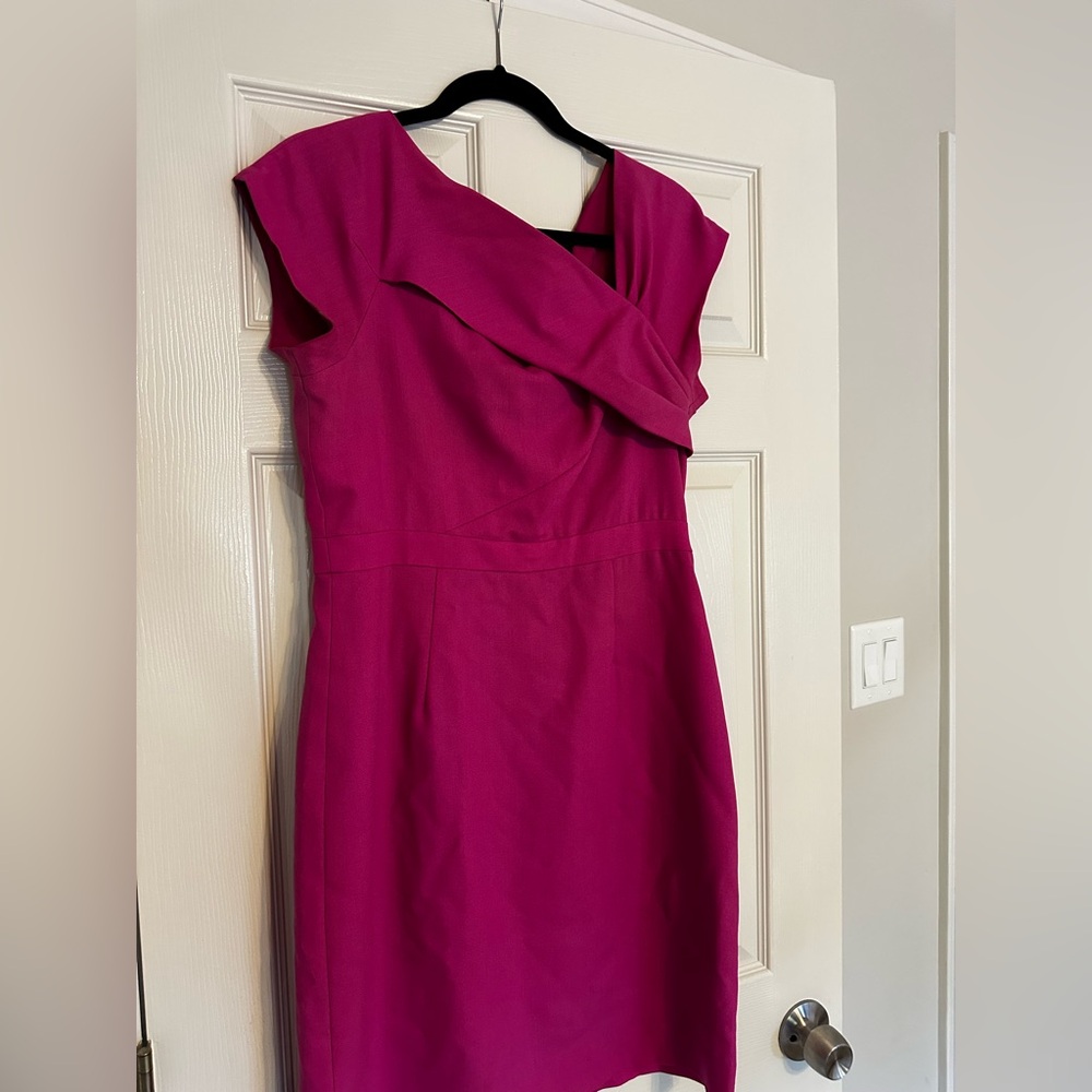 J. Crew classic sheath Magenta Dress